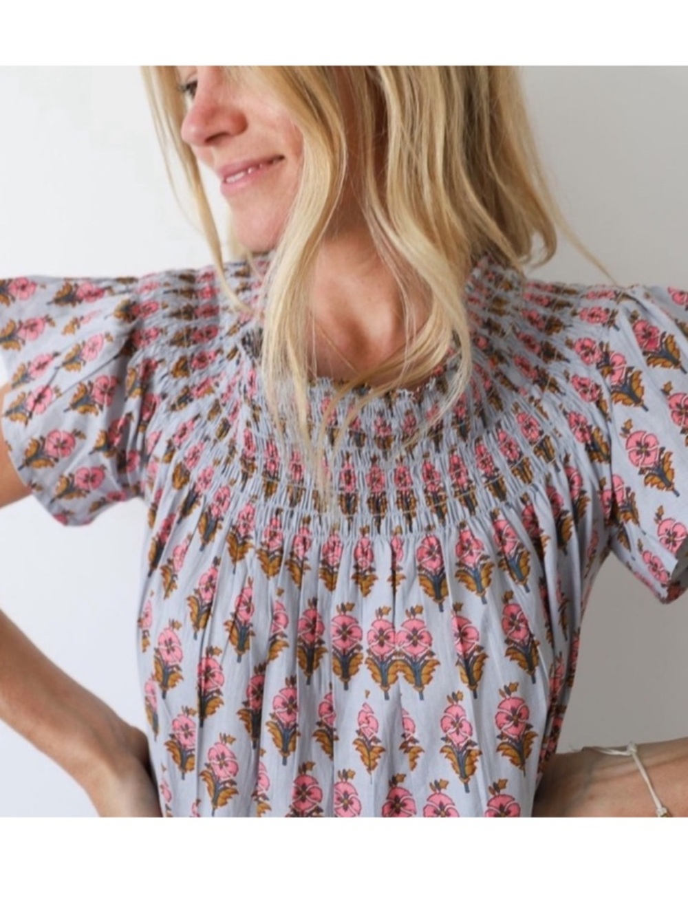 Block print maxi dress - Picture 2 of 3